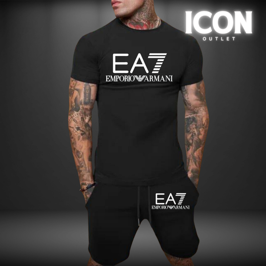 ICON OUTLET™ T-Shirt & Shorts EA7